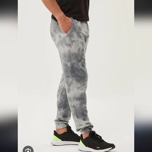 Men's Gray Tie-Dye Jogger Pants